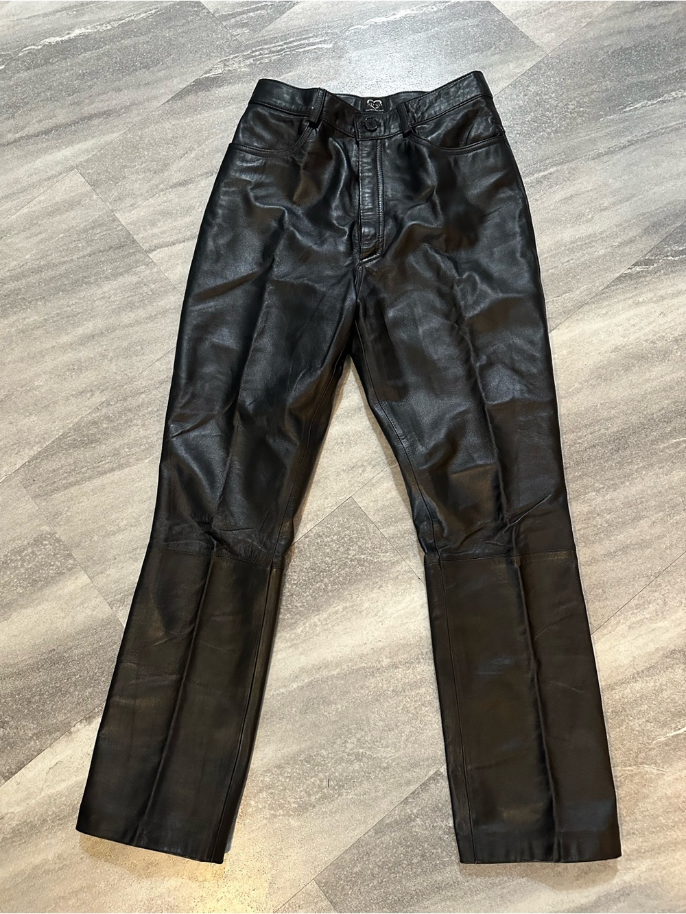 Vintage Y2K XOXO black leather pants 7
